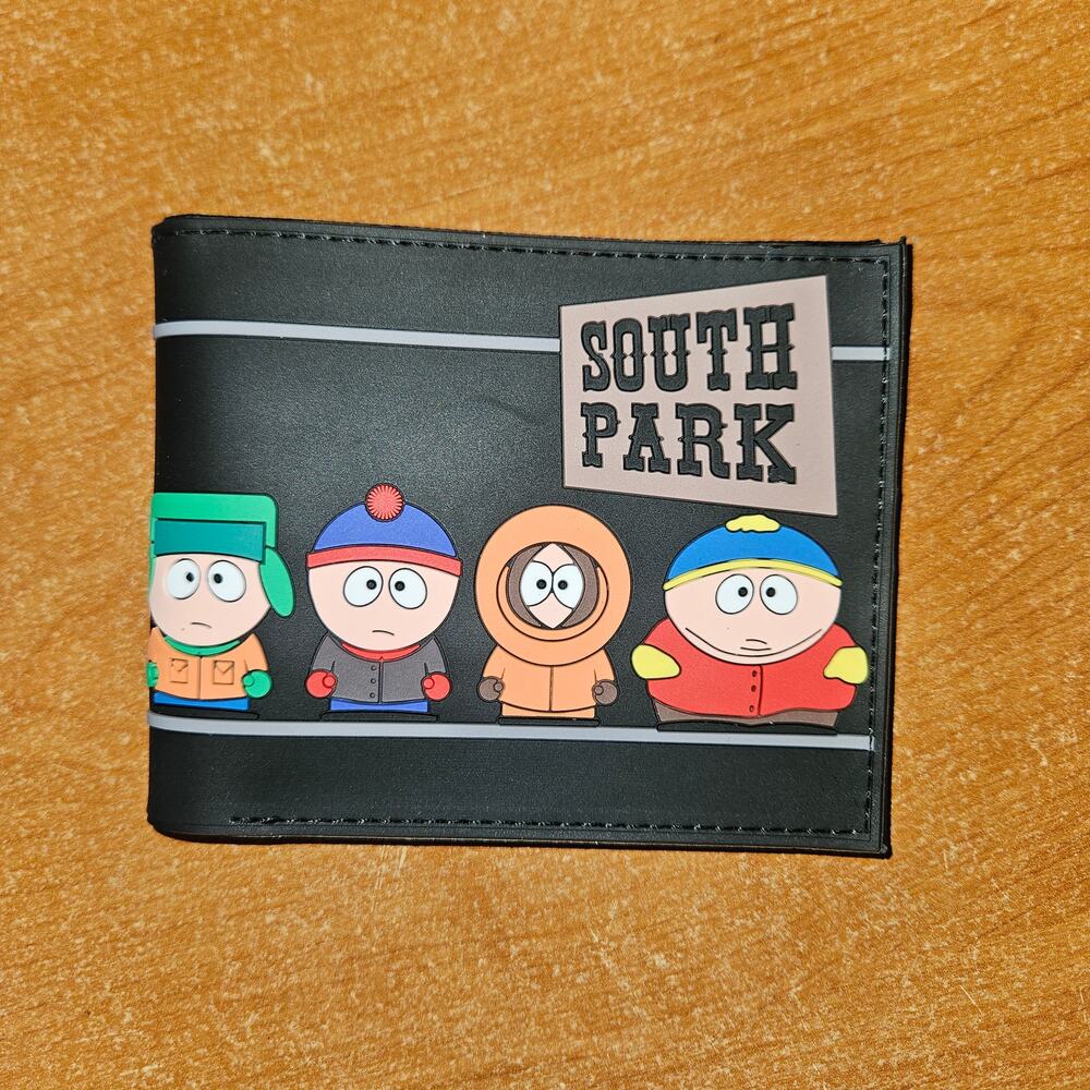 South Park Bifold Wallet Stan, Kyle, Kenny & Cartman Embossed Design